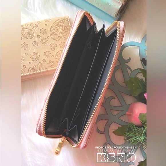 ✌🏼 #45 Country Boho Paisley Printed Leather Wallet - Picture 5 of 15